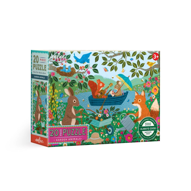 20 Piece Puzzle – Garden Friends by Eeboo