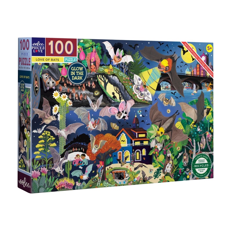 100 Piece Puzzle – Love of Bats by Eeboo